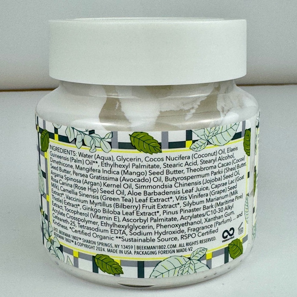Beekman 1802 Gift Set Glacial Mint & Eucalyptus Whipped Body Cream & Body Scrub - Picture 3 of 9